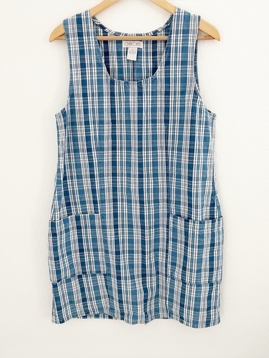 Cherokee Dresses & Skirts - Cherokee vintage plaid jumper dress size medium